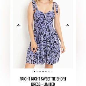 Blackmilk clothing fright night sweet tie short dress